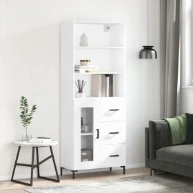 Aparador alto madera contrachapada blanco 69,5x34x180 cm de vidaXL, Aparadores - Ref: Foro24-3189509, Precio: 154,07 €, Descu...