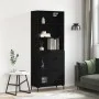 Tall black plywood sideboard 69.5x34x180 cm by vidaXL, Sideboards - Ref: Foro24-3189510, Price: 163,40 €, Discount: %