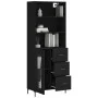 Tall black plywood sideboard 69.5x34x180 cm by vidaXL, Sideboards - Ref: Foro24-3189510, Price: 163,40 €, Discount: %