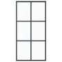 Puerta corredera ESG vidrio y aluminio negra 102x205 cm de vidaXL, Puertas - Ref: Foro24-151013, Precio: 223,33 €, Descuento: %