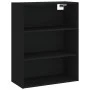 Tall black plywood sideboard 69.5x34x180 cm by vidaXL, Sideboards - Ref: Foro24-3189510, Price: 163,40 €, Discount: %
