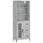 Aparador alto madera contrachapada gris hormigón 69,5x34x180 cm von vidaXL, Sideboards - Ref: Foro24-3189513, Preis: 146,68 €...