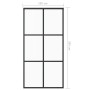 Puerta corredera ESG vidrio y aluminio negra 102x205 cm de vidaXL, Puertas - Ref: Foro24-151013, Precio: 223,33 €, Descuento: %