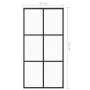 Puerta corredera ESG vidrio y aluminio negra 102x205 cm de vidaXL, Puertas - Ref: Foro24-151013, Precio: 222,98 €, Descuento: %