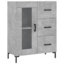 Aparador alto madera contrachapada gris hormigón 69,5x34x180 cm de vidaXL, Aparadores - Ref: Foro24-3189513, Precio: 156,36 €...