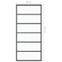 Puerta corredera ESG vidrio y aluminio negra 90x205 cm de vidaXL, Puertas - Ref: Foro24-151015, Precio: 169,52 €, Descuento: %