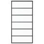 Puerta corredera ESG vidrio y aluminio negra 102x205 cm de vidaXL, Puertas - Ref: Foro24-151016, Precio: 197,56 €, Descuento: %