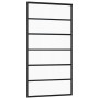 Puerta corredera ESG vidrio y aluminio negra 102x205 cm de vidaXL, Puertas - Ref: Foro24-151016, Precio: 197,56 €, Descuento: %