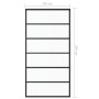 Puerta corredera ESG vidrio y aluminio negra 102x205 cm de vidaXL, Puertas - Ref: Foro24-151016, Precio: 197,56 €, Descuento: %
