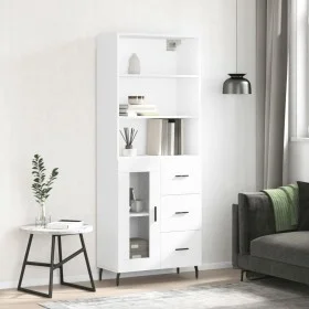 Aparador alto madera contrachapada blanco 69,5x34x180 cm de vidaXL, Aparadores - Ref: Foro24-3189525, Precio: 153,89 €, Descu...
