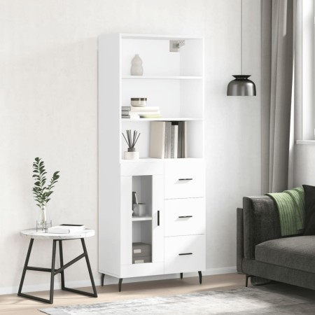 Aparador alto madera contrachapada blanco 69,5x34x180 cm de vidaXL, Aparadores - Ref: Foro24-3189525, Precio: 163,70 €, Descu...