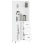 Aparador alto madera contrachapada blanco 69,5x34x180 cm de vidaXL, Aparadores - Ref: Foro24-3189525, Precio: 163,70 €, Descu...