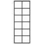 Puerta corredera ESG vidrio y aluminio negra 76x205 cm de vidaXL, Puertas - Ref: Foro24-151017, Precio: 187,19 €, Descuento: %
