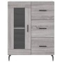 Aparador alto madera contrachapada gris sonoma 69,5x34x180 cm de vidaXL, Aparadores - Ref: Foro24-3189531, Precio: 163,25 €, ...