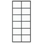 Puerta corredera ESG vidrio y aluminio negra 90x205 cm de vidaXL, Puertas - Ref: Foro24-151018, Precio: 169,85 €, Descuento: %