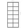 Puerta corredera ESG vidrio y aluminio negra 90x205 cm de vidaXL, Puertas - Ref: Foro24-151018, Precio: 169,85 €, Descuento: %