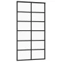 Schiebetür aus ESG-Glas und schwarzem Aluminium, 102 x 205 cm von vidaXL, Türen - Ref: Foro24-151019, Preis: 172,28 €, Rabatt: %