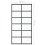 Puerta corredera ESG vidrio y aluminio negra 102x205 cm de vidaXL, Puertas - Ref: Foro24-151019, Precio: 181,15 €, Descuento: %