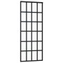 Puerta corredera ESG vidrio y aluminio negra 76x205 cm de vidaXL, Puertas - Ref: Foro24-151020, Precio: 162,94 €, Descuento: %