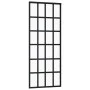 Puerta corredera ESG vidrio y aluminio negra 76x205 cm de vidaXL, Puertas - Ref: Foro24-151020, Precio: 147,03 €, Descuento: %