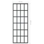 Puerta corredera ESG vidrio y aluminio negra 76x205 cm de vidaXL, Puertas - Ref: Foro24-151020, Precio: 162,94 €, Descuento: %