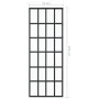 Puerta corredera ESG vidrio y aluminio negra 76x205 cm de vidaXL, Puertas - Ref: Foro24-151020, Precio: 147,03 €, Descuento: %