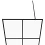 Barrierefreie Duschwand, transparentes schwarzes ESG-Glas, 100 x 195 cm von vidaXL, Duschwände und Duschwände - Ref: Foro24-1...