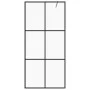 Begehbare Duschwand ESG transparentes Glas schwarz 115x195cm von vidaXL, Duschwände und Duschwände - Ref: Foro24-151026, Prei...