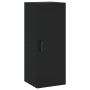 Aparador de madera contrachapada negro 34,5x34x180 cm de vidaXL, Aparadores - Ref: Foro24-3198978, Precio: 93,67 €, Descuento: %