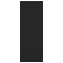 Aparador de madera contrachapada negro 34,5x34x180 cm de vidaXL, Aparadores - Ref: Foro24-3198978, Precio: 93,67 €, Descuento: %