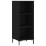Aparador de madera contrachapada negro 34,5x34x180 cm de vidaXL, Aparadores - Ref: Foro24-3198978, Precio: 93,67 €, Descuento: %