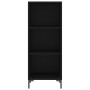 Aparador de madera contrachapada negro 34,5x34x180 cm de vidaXL, Aparadores - Ref: Foro24-3198978, Precio: 93,67 €, Descuento: %