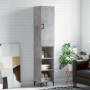 Aparador de madera contrachapada gris hormigón 34,5x34x180 cm de vidaXL, Aparadores - Ref: Foro24-3198981, Precio: 87,50 €, D...