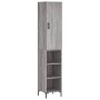 Aparador alto madera contrachapada gris Sonoma 34,5x34x180 cm de vidaXL, Aparadores - Ref: Foro24-3198983, Precio: 90,42 €, D...
