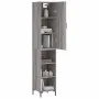 Tall Sonoma gray plywood sideboard 34.5x34x180 cm by vidaXL, Sideboards - Ref: Foro24-3198983, Price: 87,65 €, Discount: %