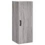 Tall Sonoma gray plywood sideboard 34.5x34x180 cm by vidaXL, Sideboards - Ref: Foro24-3198983, Price: 87,65 €, Discount: %