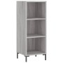 Aparador alto madera contrachapada gris Sonoma 34,5x34x180 cm de vidaXL, Aparadores - Ref: Foro24-3198983, Precio: 90,42 €, D...