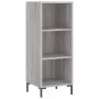Tall Sonoma gray plywood sideboard 34.5x34x180 cm by vidaXL, Sideboards - Ref: Foro24-3198983, Price: 87,65 €, Discount: %