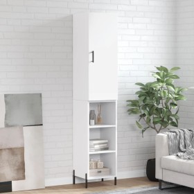Aparador alto madera contrachapada blanco 34,5x34x180 cm de vidaXL, Aparadores - Ref: Foro24-3198985, Precio: 101,08 €, Descu...