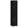 Aparador de madera contrachapada negro 34,5x34x180 cm de vidaXL, Aparadores - Ref: Foro24-3199402, Precio: 101,77 €, Descuent...