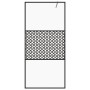Mampara ducha accesible vidrio ESG transparente negro 115x195cm de vidaXL, Paredes y mamparas de ducha - Ref: Foro24-151031, ...