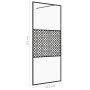 Mampara ducha accesible vidrio ESG transparente negro 115x195cm de vidaXL, Paredes y mamparas de ducha - Ref: Foro24-151031, ...