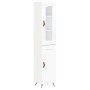Aparador alto madera contrachapada blanco 34,5x34x180 cm de vidaXL, Aparadores - Ref: Foro24-3199465, Precio: 101,93 €, Descu...