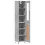Aparador de madera contrachapada gris hormigón 34,5x34x180 cm de vidaXL, Aparadores - Ref: Foro24-3199469, Precio: 99,52 €, D...