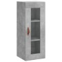 Aparador de madera contrachapada gris hormigón 34,5x34x180 cm de vidaXL, Aparadores - Ref: Foro24-3199469, Precio: 99,52 €, D...