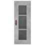 Aparador de madera contrachapada gris hormigón 34,5x34x180 cm de vidaXL, Aparadores - Ref: Foro24-3199469, Precio: 99,52 €, D...