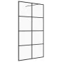 Accessible shower screen ESG transparent black glass 90x195 cm by vidaXL, Shower walls and screens - Ref: Foro24-151034, Pric...