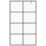 Barrierefreie Duschwand ESG transparentes schwarzes Glas 115x195cm von vidaXL, Duschwände und Duschwände - Ref: Foro24-151036...