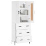 Aparador alto madera contrachapada blanco 69,5x34x180 cm de vidaXL, Aparadores - Ref: Foro24-3199753, Precio: 187,08 €, Descu...