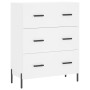 Aparador alto madera contrachapada blanco 69,5x34x180 cm de vidaXL, Aparadores - Ref: Foro24-3199753, Precio: 187,08 €, Descu...